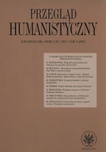 Opakowanie Przegląd Humanistyczny 3/2017