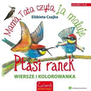 Okładka książki Ptasi ranek. Wiersze i kolorowanki