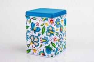 Opakowanie Puszka - kaszubska biała z niebieskim FOLKSTAR