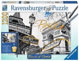 Opakowanie Puzzle 1200 Touch of Gold Paryż Puzzle do malowania