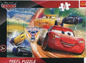 Okładka książki Puzzle 15 Ramkowe Auta Walka o zwycięstwo