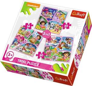 Opakowanie Puzzle 3w1 Dołącz do naszej zabawy TREFL