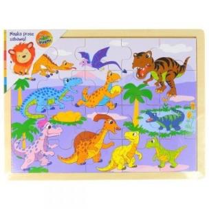 Opakowanie Puzzle derwniane Dinozaury II