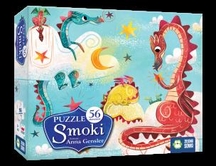 Opakowanie Puzzle - Smoki (56 elementów)