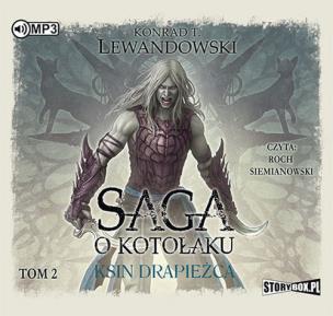 Okładka książki Saga o kotołaku Tom 2 Ksin drapieżca - Audiobook