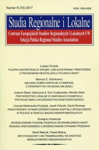 Opakowanie Studia Regionalne i Lokalne nr 4 2017