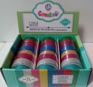 Opakowanie Taśma dekoracyjna brokatowa Glossy (24szt) ASTRA