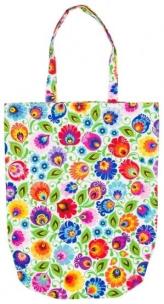 Opakowanie Torba bawełniana FOLK - łowicka biała