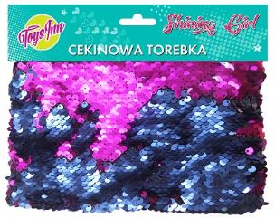 Opakowanie Torebka cekinowa niebiesko-różowa