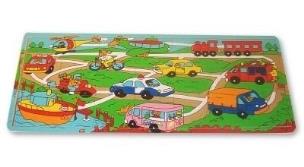 Opakowanie Układanka drewniana ruch uliczny