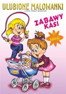 Okładka książki Ulubione malowanki Zabawy Kasi