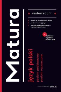 Okładka książki Vademecum matura Język polski 2018