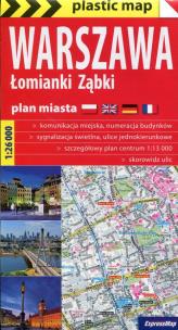 Opakowanie Warszawa Łomianki Ząbki plan miasta 1:26 000