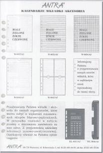 Opakowanie Wkład do organizera A5 Bloczek ANTRA