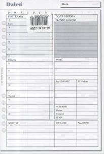 Opakowanie Wkład do organizera A5 Dzień ANTRA