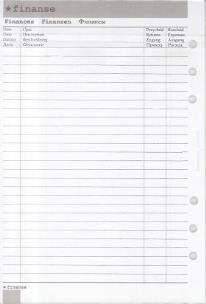 Opakowanie Wkład do organizera A5 Finanse ANTRA