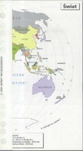 Opakowanie Wkład do organizera A5 mapa świata ANTRA