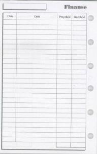 Opakowanie Wkład do organizera K Finanse ANTRA