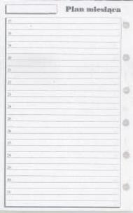Opakowanie Wkład do organizera K Plan miesiąca ANTRA