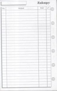 Opakowanie Wkład do organizera K Zakupy ANTRA