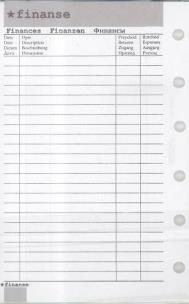 Opakowanie Wkład do organizera MEM/K Finanse ANTRA