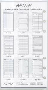 Opakowanie Wkład do organizera ST bloczek ANTRA