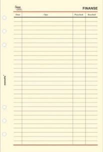 Opakowanie Wkład do organizera ST Finanse ANTRA