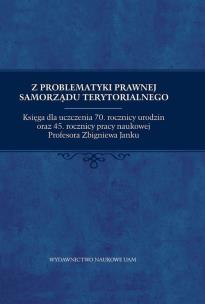 Okładka książki Z problematyki prawnej samorządu terytorialnego.