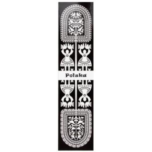 Opakowanie Zakładka do książki kurpiowska czarna FOLKSTAR