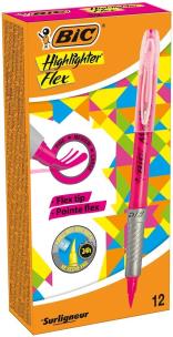 Opakowanie Zakreślacz Highligter flex różowy (12szt) BIC