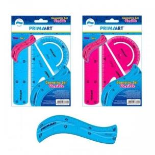 Opakowanie Zestaw geometryczny elastyczny 15cm 3el PRIMA ART