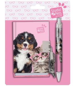 Okładka książki Zestaw pamiętnik z dlugopisem Studio Pets PEN-3643
