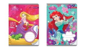 Opakowanie Zeszyt A5 w kratkę 16 kartek Księżniczki 10 sztuk mix