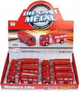 Opakowanie Auto strażackie metalowe 12cm