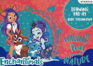 Opakowanie Blok rysunkowy A4 Enchantimals 20 kartek 20 sztuk