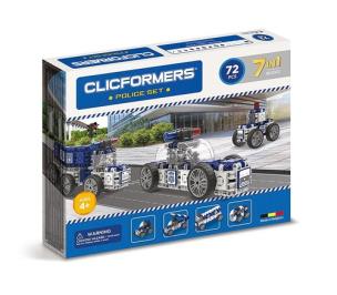 Clicformers Policja 72 elementy. Wydawca: Clicstoys. Multiszop.pl Opakowanie Clicformers Policja 72 elementy