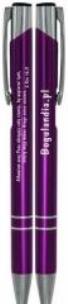 Opakowanie Długopis - Albowiem oczy Pana obiegają.. fioletowy