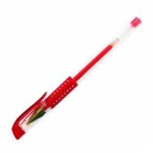 Opakowanie Długopis żelowy z gumowym uchwytem czerwony PROFIC