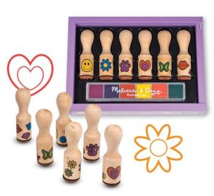 Opakowanie Drewniane stempelki Happy