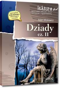 Dziady cz. II z oprac. GREG. Autor: Adam Mickiewicz. Multiszop.pl Okładka książki Dziady cz. II z oprac. GREG