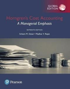 Okładka książki Horngren's Cost Accounting: A Managerial Emphasis, Global Edition