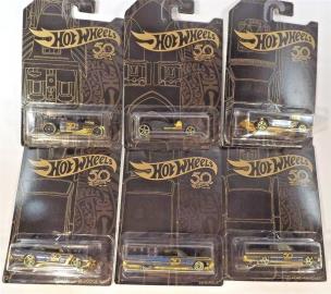 Opakowanie Hot Wheels Smochody Złoto i czerń, różne rodzaje