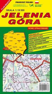 Opakowanie Jelenia Góra 1:19 500 plan miasta PIĘTKA