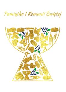 Okładka książki Karnet B6 Komunia Hostia