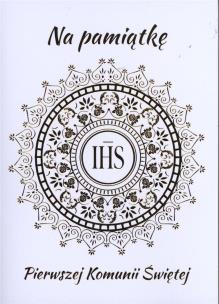 Okładka książki Karnet B6 Komunia IHS