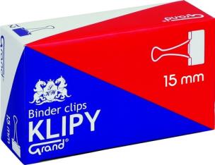 Opakowanie Klipy biurowe Grand 15 mm 12 pudełek x 12 sztuk