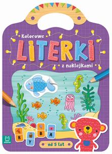 Okładka książki Kolorowe literki z naklejkami od 5 lat