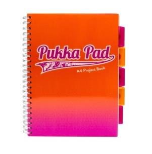 Opakowanie Kołozeszyt Pukka Pad Project Book Fusion a4 200k kratka pomarańczowy 8410-fus