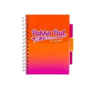 Opakowanie Kołozeszyt Pukka Pad Project Book Fusion a5 200k kratka pomarańczowy 8414-fus