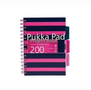 Opakowanie Kołozeszyt Pukka Pad Project Book Navy a5 200k kratka różowy 8406-nvy